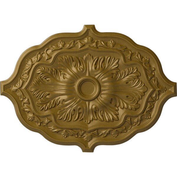 Ekena Millwork Pesaro Ceiling Medallion, Hand-Painted Gold, 36"W x 26"H x 1 1/2"P CM36X26PEGLS - main